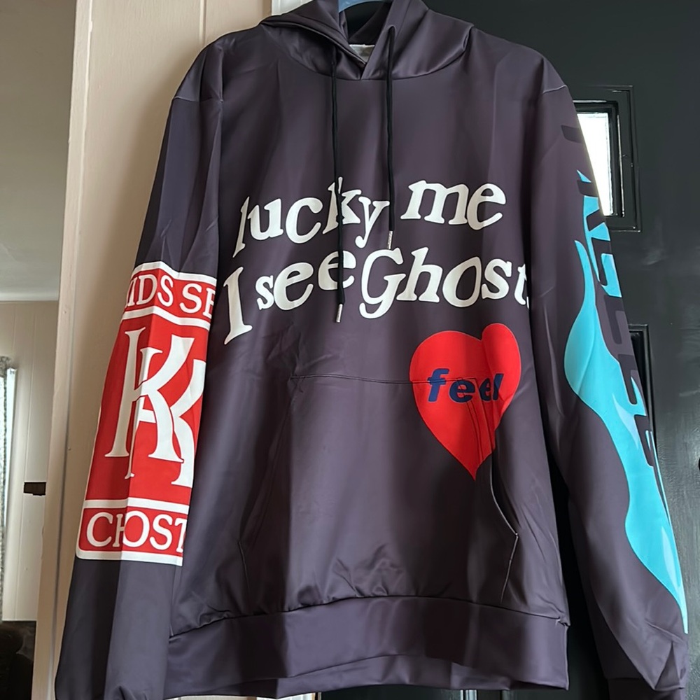 Lucky Me I See Ghosts Graphic Print XL Hoodie NWT